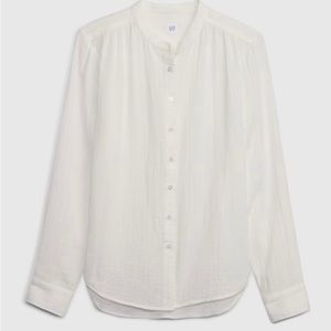NWT Gap Crinkle Gauze button down shirt